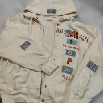 PINK HOUSE 후드 부착 후드티