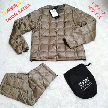 미사용 TAION EXTRA 크루넥 이너 다운 세트 3way