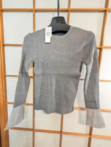 FENNEL 그레이 리브 스웨터 38 새상품 미사용품 택 포함