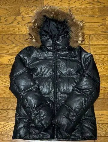 y2k 퍼 다운 자켓 시크 스타일 헤이세이 그런지