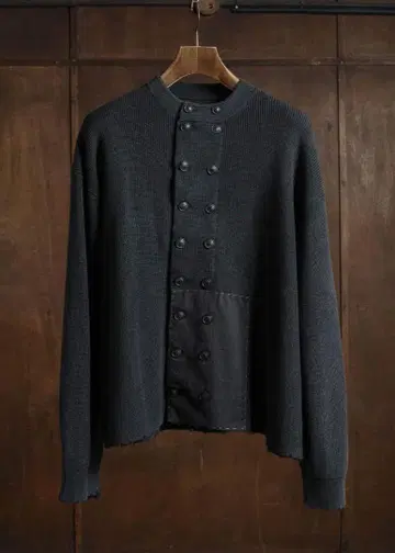 Professor.E DOUBLED BREASTED AGED KNIT