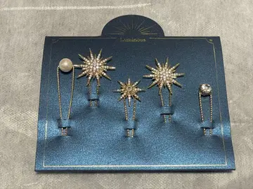 별 모양 헤어핀 세트 5개입