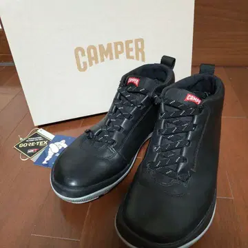 캠퍼 고어텍스 블랙 세련된 스니커즈 가죽