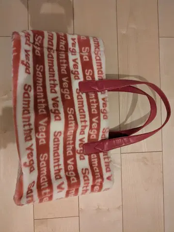 Samantha Vega 라지 토트백 플리스 핑크