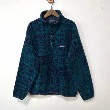 90s patagonia 아일랜드 블록 신틸라 스냅 T