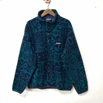 90s patagonia 아일랜드 블록 신틸라 스냅 T