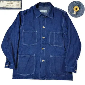 80S-90S 다크 네이비 유니버셜 오버롤 3본 바늘 42 커버올