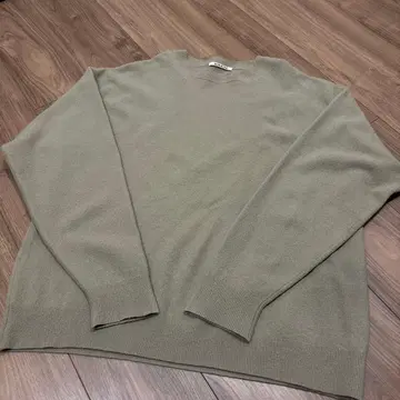 Auralee 오라리 크루넥 니트 스웨터 사이즈 3