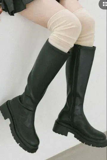 Heather 인힐 스트레치 롱 부츠 M 사이즈