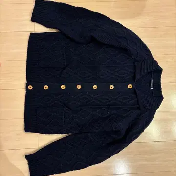 URBAN RESEARCH 네이비 케이블 니트 가디건 사이즈 40