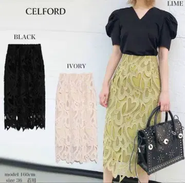 CELFORD 새상품급 셀포드 하트 레이스 스커트 36 S