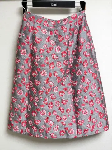 Rene TISSUE 플라워 자카드 스커트 Foxey ADEAM