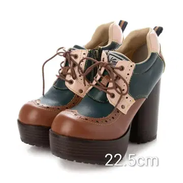 요스케 통굽 레이스업 펌프스