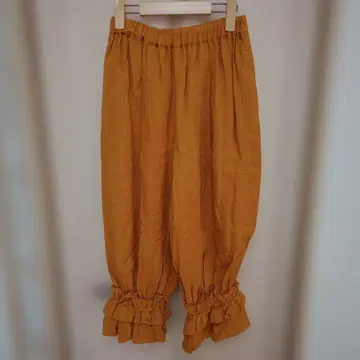 SM2 타치카와 한정판 속바지 오렌지 주황색 밑단 밴딩 프릴 레이스