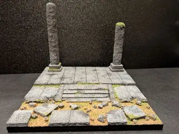 디오라마 베이스 폐허 유적 피규아트 드래곤 퀘스트 가샤폰 퀘스트 6