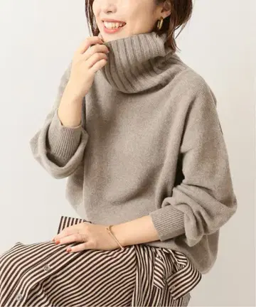 Spick&Span 캐시미어 울 터틀 풀오버