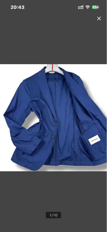 네이비 테일러드 자켓