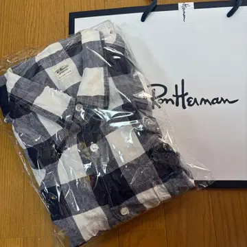 론 허먼 린넨 체크 셔츠 남성용 Msize