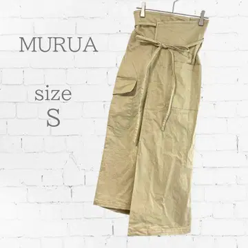 MURUA 무루아 베이지 비대칭 롱 스커트 봄/가을 S