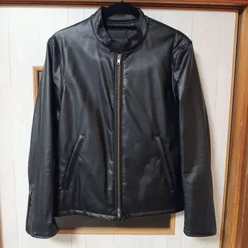 유니클로 네오 가죽 싱글 라이더 자켓 M