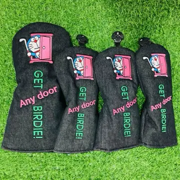 새상품 4세트 도라에몽 데님 골프클럽 헤드커버 1+FW+FW+UT
