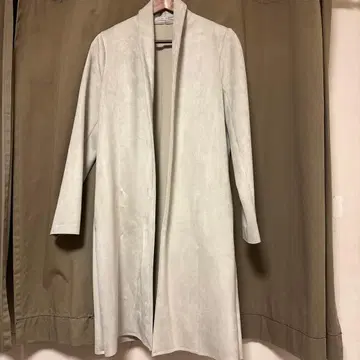 ZARA 라이트 그레이 롱 코트 S