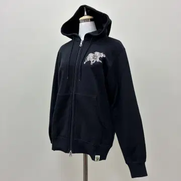 헌팅월드 뉴욕 풀 지퍼 후드티 블랙 미사용 택 포함