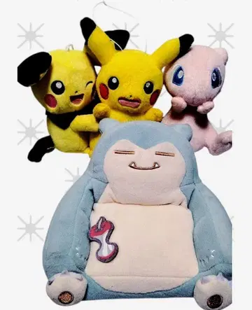 포켓몬 피카츄 등 초대 포켓몬 봉제 인형 세트