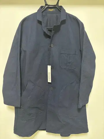 Django Atour french farmers indigo coat