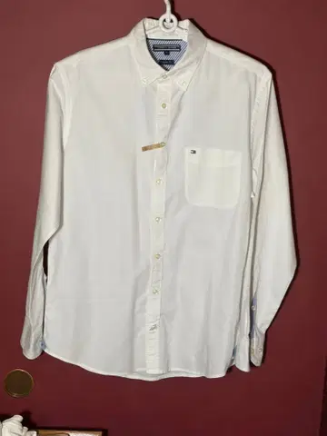 Tommy Hilfiger 화이트 긴팔 셔츠 L (C)