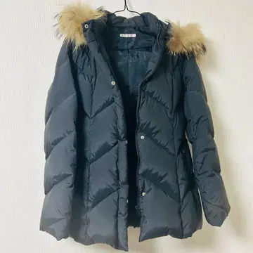 ELLE PLANETE 블랙 다운 자켓