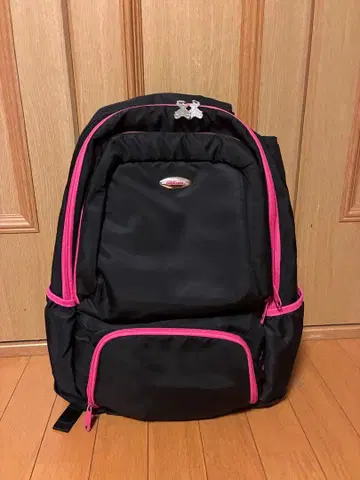 윌슨 테니스 배드민턴 백팩 라켓백 핑크 곰 패턴