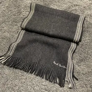 폴 스미스 스트라이프 머플러 그레이