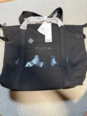 muta MARINE 블랙 토트백