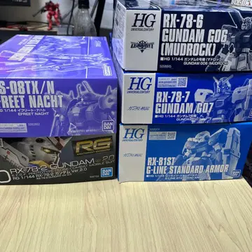 HG 건담 프라모델 1/144 RX-78-2 외 5개 세트