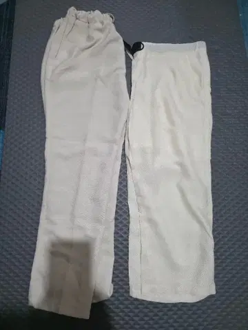 크림색 슬랙스 허리밴딩 2세트