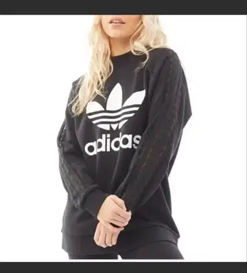 adidas 블랙 맨투맨 M 사이즈