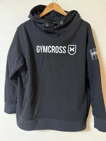 GYMCROSS 블랙 후드티 M 트레이닝 의류