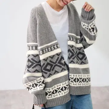 framework 자카드 가디건