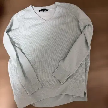 23구 라이트 블루 V넥 니트 스웨터 38