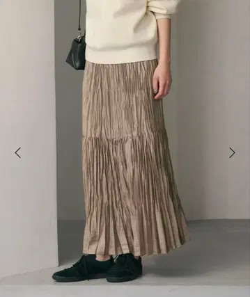 BEAUTY&YOUTH 폴리에스테르 틴트 플리츠 스커트
