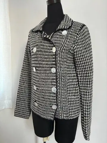 마리콴트 MARY QUANT LONDON 테일러드 자켓 체크 무늬