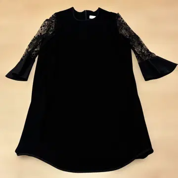 mame 블랙 긴팔 무릎 기장 원피스 사이즈 1