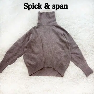 Spick & Span 캐시미어 혼방 울 터틀 니트