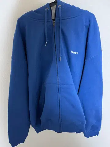 huf 풀 집업 후드티 M 파랑
