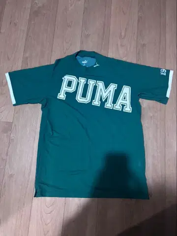 PUMA XL 그린 로고 셔츠