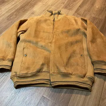 구제 의류 베이지 플리스 집업 자켓