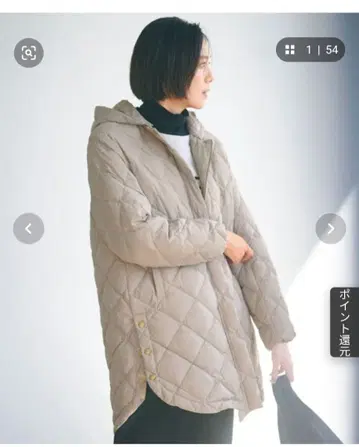 TAION UNFILO 베이지 다운 자켓