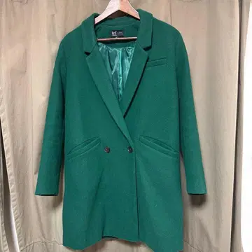 ZARA trf collection 그린 체스터 코트