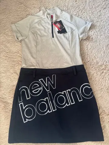 New Balance 골프 원피스 L 그레이/네이비